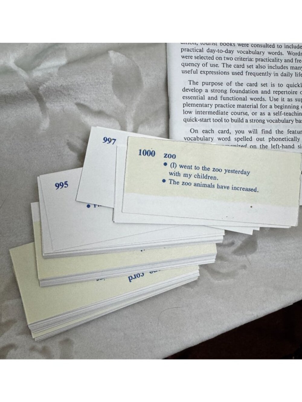 Japanese Vocabulary Flashcards By VIS-ED 1000 Words Academic Study Set - Picture 6 of 7